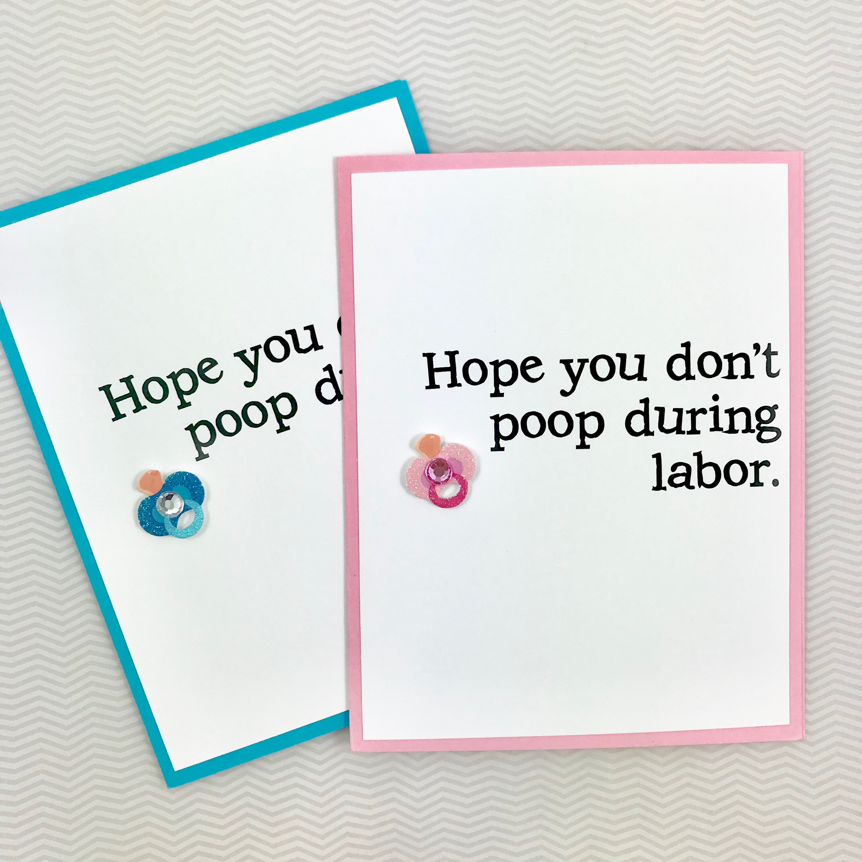 Don't Poop During Labor Baby card Etsy