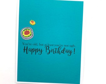 Ugly Birthday Card | Etsy