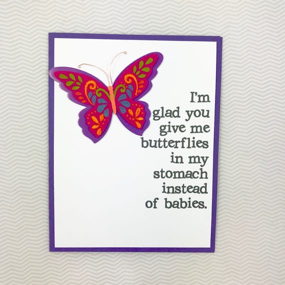 Butterflies In My Stomach Card