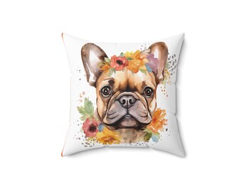 Frenchie Throw Pillow
