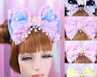 Lolita Head Bow-pink Bow-oversized Bow-hime Gyaru-princess