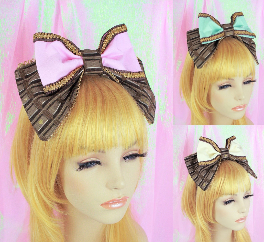 Alice Bow-lolita Headbow-chocolate Theme Bow-gothic Lolita Bow-lolita ...