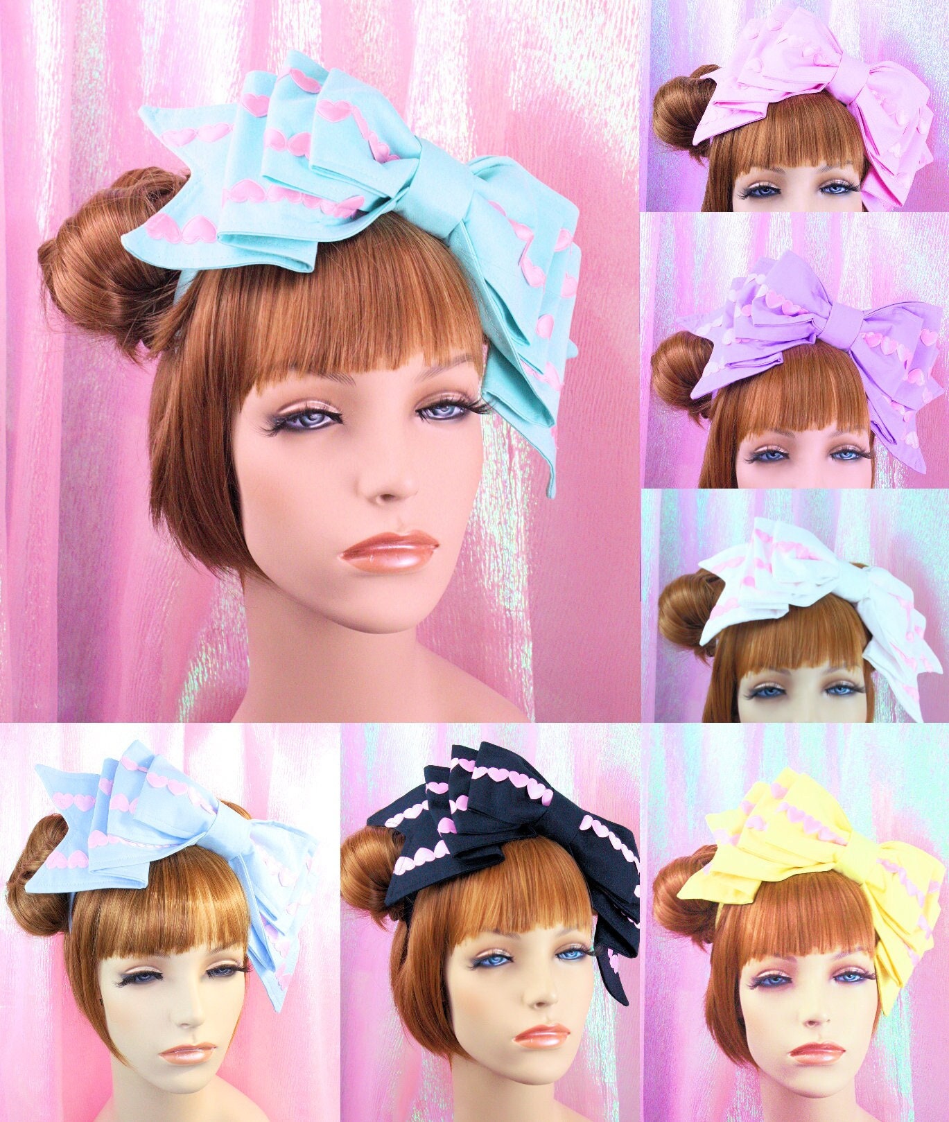 Lolita Head Bow-pink Bow-oversized Bow-hime Gyaru-princess