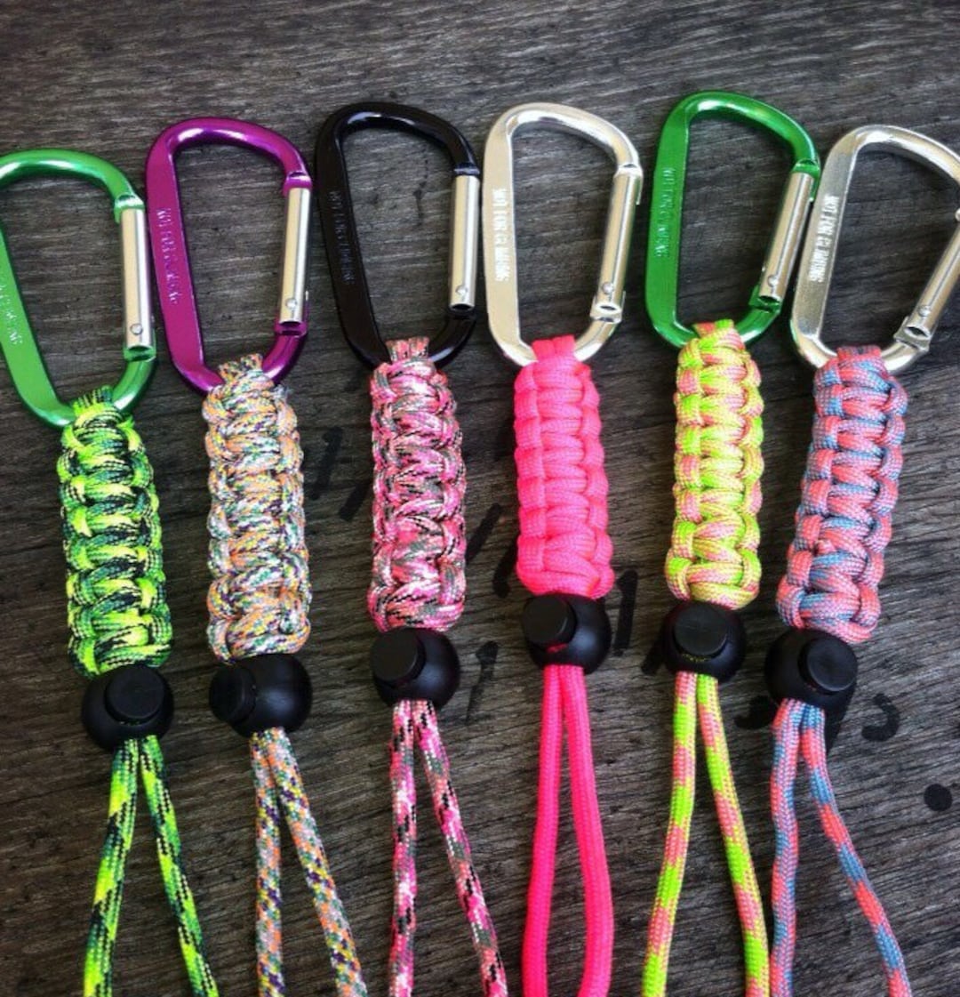 Sports Water Bottle Holder - Braided Paracord Shoulder Strap