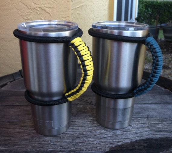 20 and 30 Oz Tumbler Handle College Team Colors Paracord Handle for 30 and  20 Oz YET Cup, Metal Tumbler 