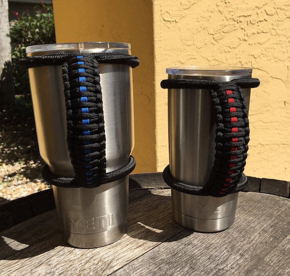 Thin Blue Line/thin Red Line yet Handle Paracord Handle for 30 and