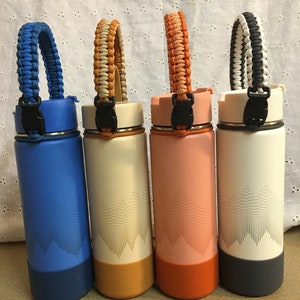 Hydro Handle, Wide Mouth Water Flask Handle,  Wonder Collection Colors,  Water Bottle Holder Handle***Read Item Details****