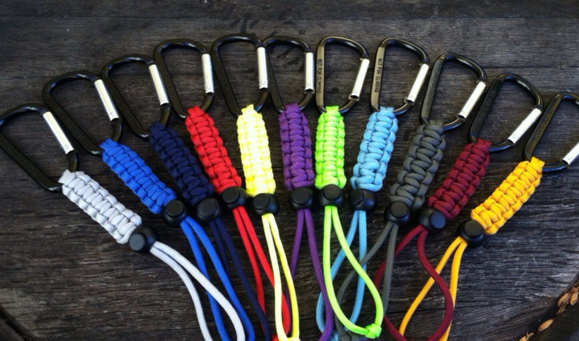 Survival Paracord Water Bottle Holders Solid Colors - Etsy