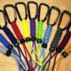 Survival Paracord Water Bottle Holders Solid Colors