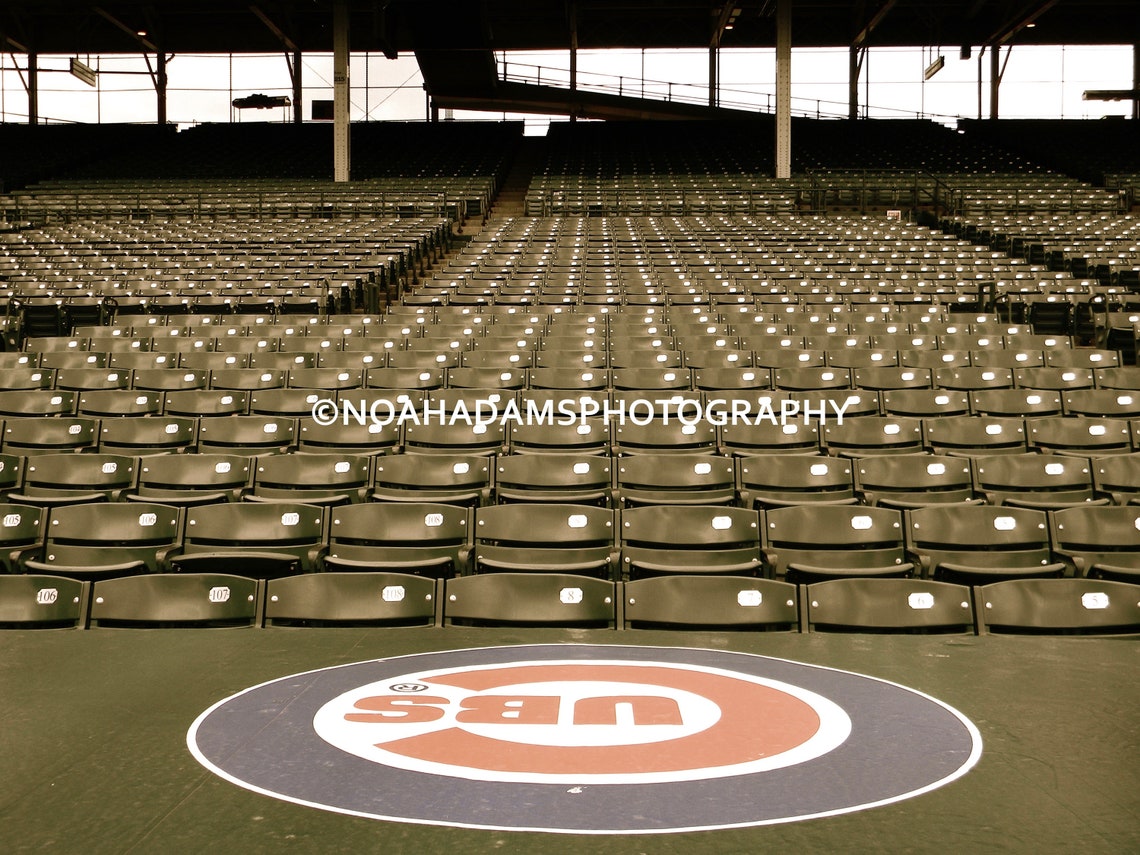 Chicago Cubs Dugout, Wrigley Field Chicago, Illinois PRINT or CANVAS Etsy