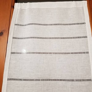 White door curtain, linen door panel, french linen curtain, french linen panel, embroidered curtain, long linen panel, custom curtain