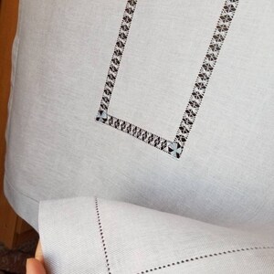 half panel curtain, linen grey curtain, cafe curtain, kitchen curtain, drawn thread curtain, italian curtain