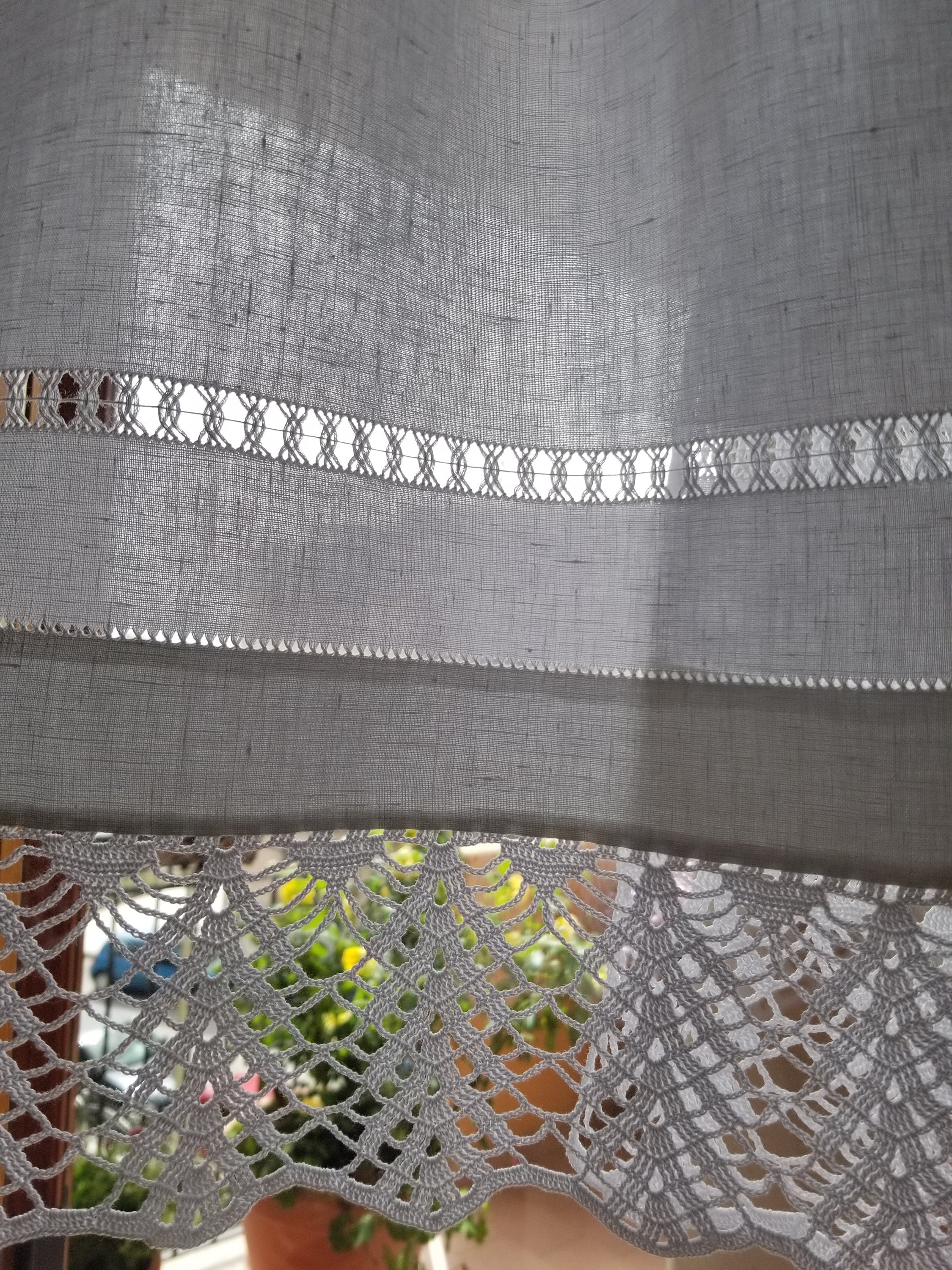Tenda effetto lino con laccetti, nyong La Redoute Interieurs | La Redoute