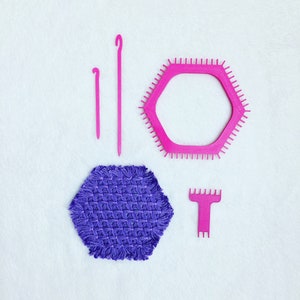 Hexagon 4 inch loom set by Padma Bella or Bundle