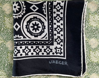 Hübscher Vintage Jeager Schal aus den 1979er oder 1980er Jahren