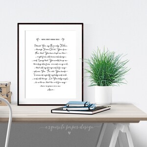 Martin Luther's Morning Prayer Scripture Art Print | Etsy