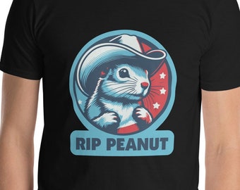RIP Peanut the Squirrel Short-Sleeve T-Shirt (Gildan 64000) – Memorial Graphic Tee