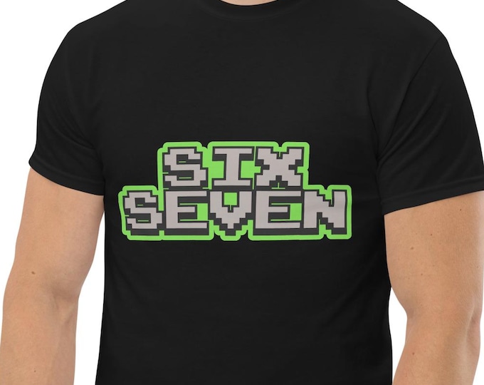 Six Seven Meme Video Game Style Short-Sleeve Unisex T-Shirt
