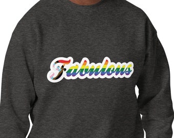 Fabulous Calligraphy Progress Pride Flag LGBTQ POC Transgender Flag - Unisex Premium Sweatshirt