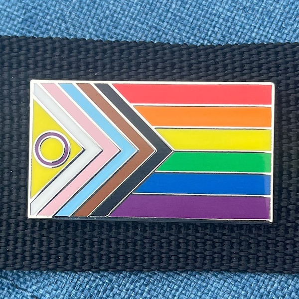 Progress Prde Flag Hand Enameled Pn - Etsy