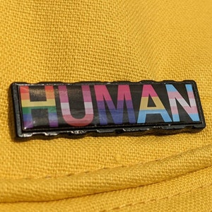 Human LGBT Flags Rainbow Lesbian Bisexual Pansexual Transgender Enamel Pin