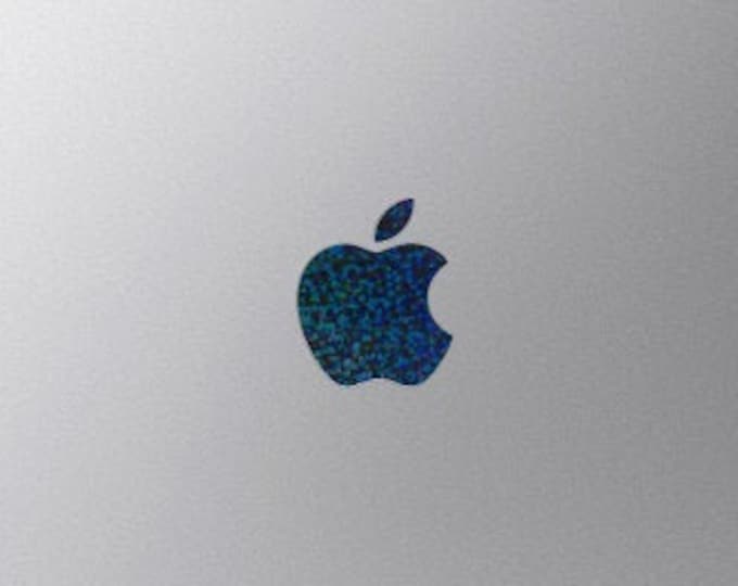 Black Glitter Macbook Apple Color Changer Decal - Opaque Vinyl Decal Sticker for All Macbook Models