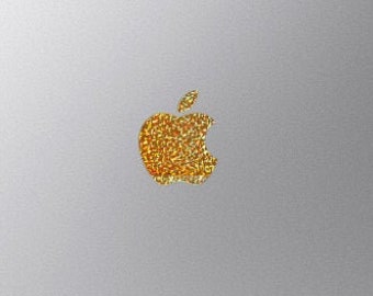 Gold Glitter Macbook Apple Color Changer Decal - Opaque Vinyl Decal Sticker for All Macbook Models