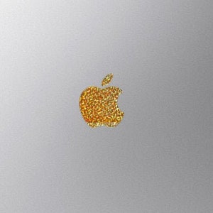 Gold Glitter Macbook Apple Color Changer Decal - Opaque Vinyl Decal Sticker for All Macbook Models