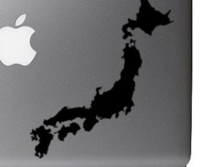 Japan Country Outline Map - Vinyl Decal Sticker