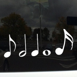 Assorted Music Note Sheet Music Symbols Vinyl Decal Sticker