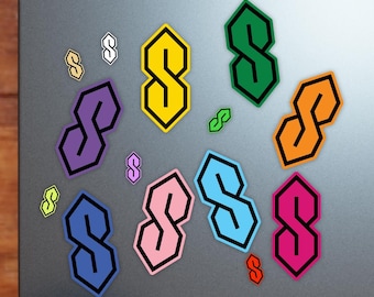 The Cool S That We All Drew Sticker Sheet - Vinyl Stickers for Laptops, Water Bottles, and Journals - Funny Trendy Internet Party Favors