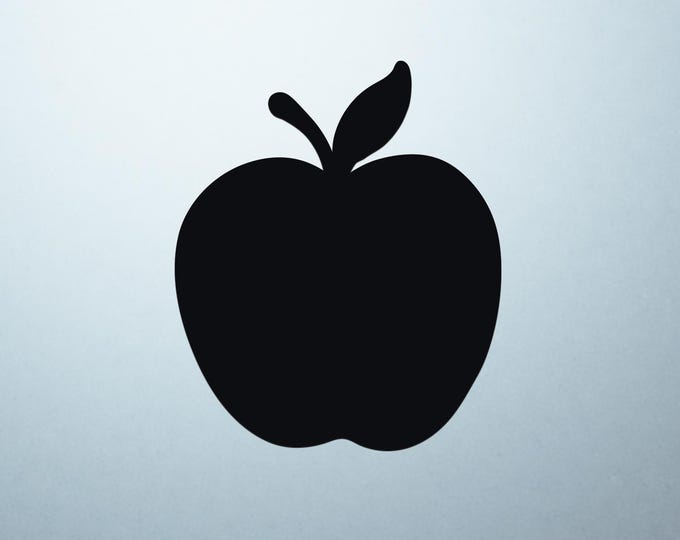 Black Apple Shaped Logo Cover Decal – Vinyl Sticker for Laptops, Notebooks, and Tablets with Apple-Shaped Logos
