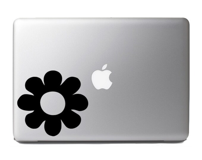 Flower Petal #1 - flower power hippie peace love -Macbook,and Car Decal Custom Colors and Sizes Available