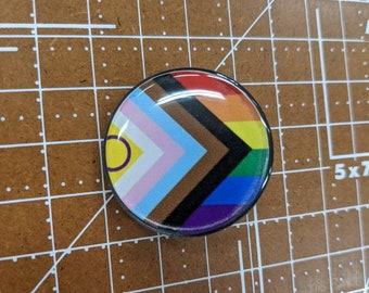 2021 Intersex Inclusive Progress Pride Flag LGBTQ POC Transgender Flag Pin - Lapel or Fabric Pin