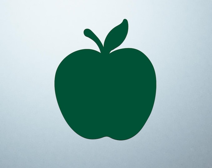 Dark Green Apple Shaped Logo Cover Decal – Vinyl Sticker for Laptops, Notebooks, and Tablets with Apple-Shaped Logos