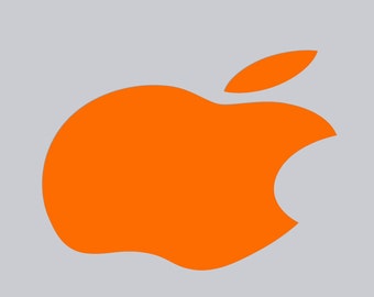 Orange Macbook Apple Color Changer Decal - Opaque Vinyl Decal Sticker for All Macbook Models