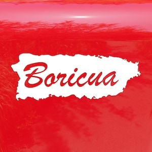 Boricua Puerto Rico Island Shape - Vinyl Decal Sticker - Choose Size and Color!