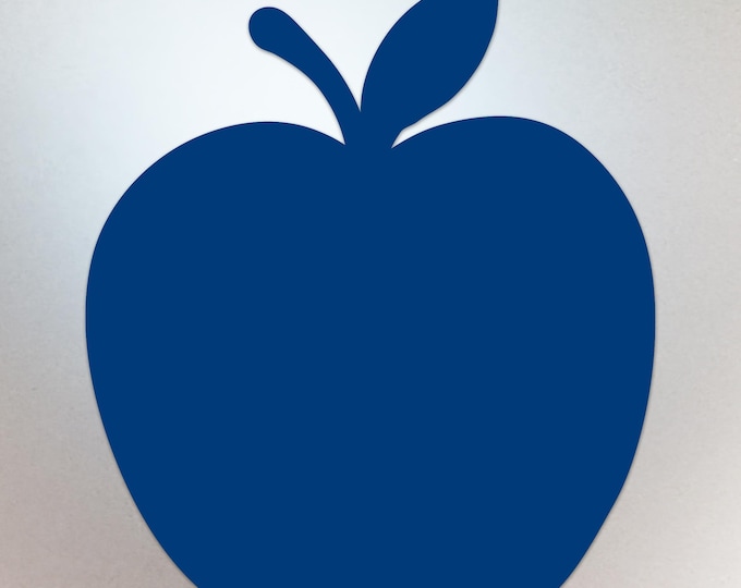 Blue Apple Shaped Decal – Vinyl Sticker Compatible with MacBook Neo - Compatible with All Models