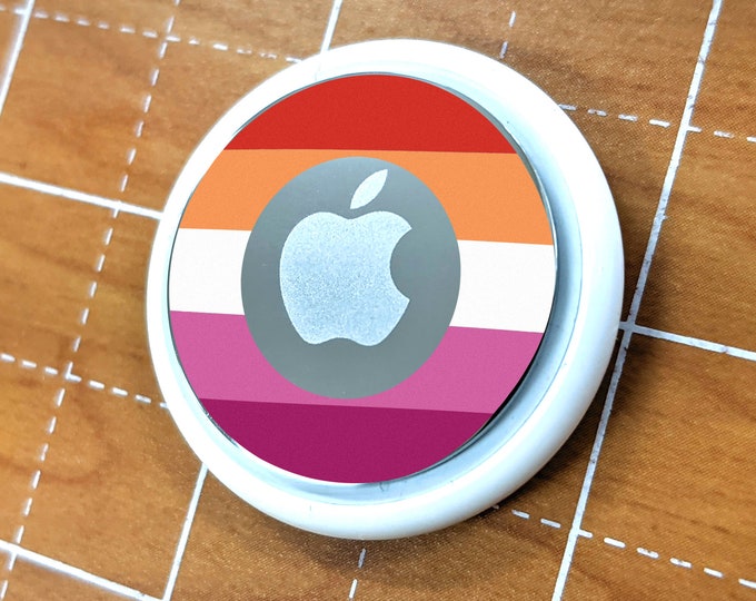Skin for Airtag Lesbian Pride Flag 5 Stripes LGBTQ+ Pride Flag - Vibrant color vinyl decal