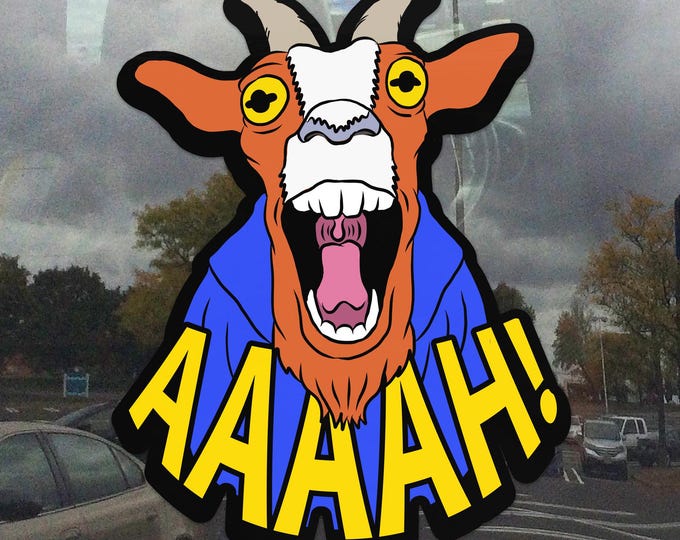 Prepotente Screaming Sticker - AAAAH Vinyl Decal - Dungeon Crawler Carl Fan Art