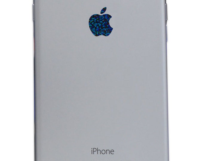 Black Glitter iPhone Apple Color Changer Decal - Vinyl Decal Sticker Phone