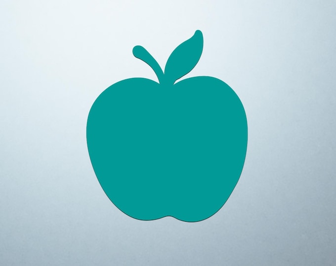 Turquoise Apple Shaped Logo Cover Decal – Vinyl Sticker for Laptops, Notebooks, and Tablets with Apple-Shaped Logos