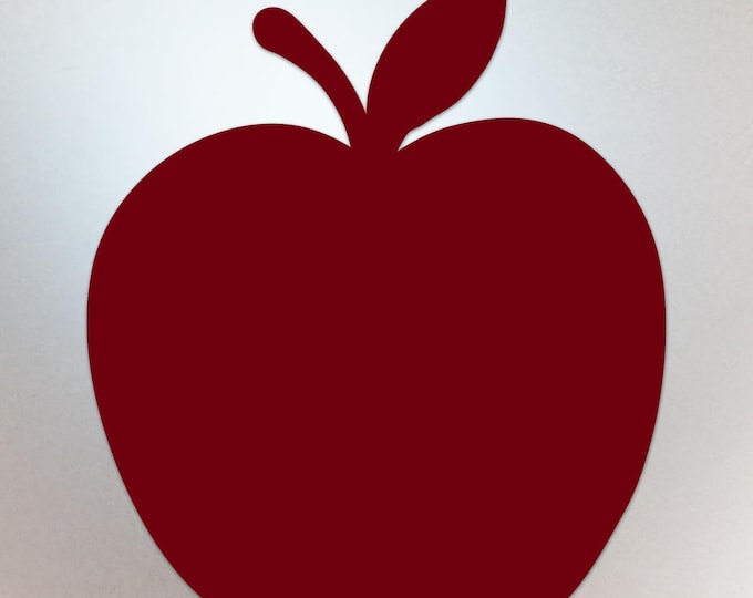 Burgundy Apple Shaped Decal – Vinyl Sticker Compatible with MacBook Neo - Compatible with All Models