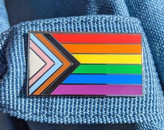 Progress Pride Flag Enamel Pin
