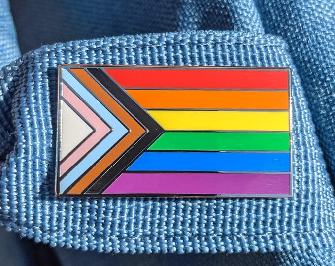 Progress Pride Flag Enamel Pin
