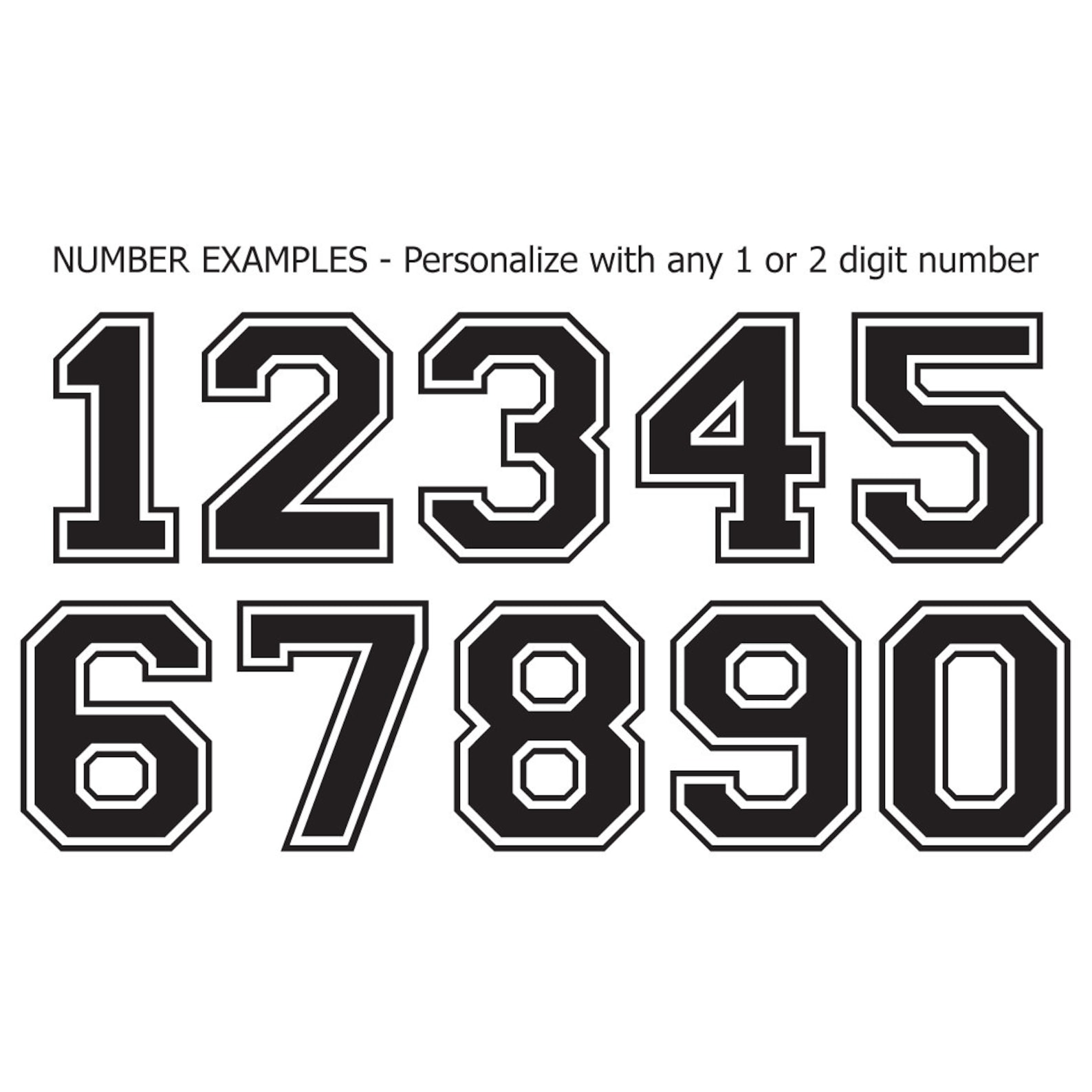 Custom Jersey Number Soccer Ball Team Logo Vibrant Color Etsy