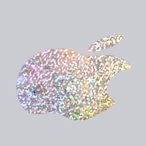 Silver Glitter Sparkle Macbook Apple Color Changer Decal - Opaque Vinyl Decal Sticker for All Macbook Models