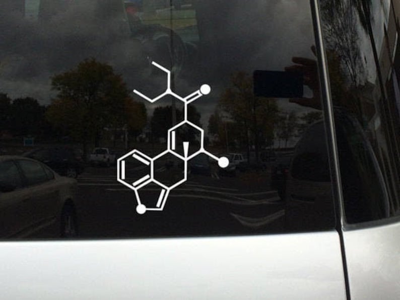 LSD Psychedelic Drug Chemical Compound Skeletal Formula | Etsy