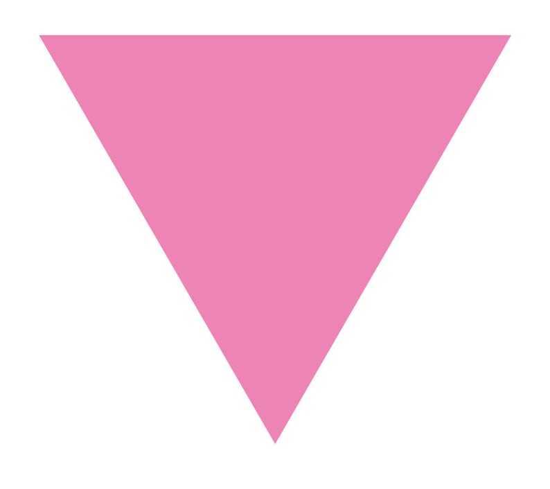 Pink Triangle Gay and Lesbian LGBT Support Pride Symbol Etsy