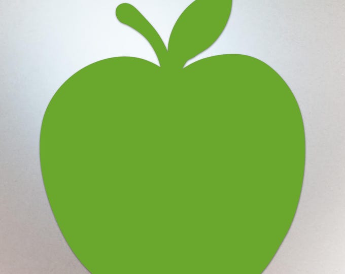 Lime Green Apple Shaped Decal – Vinyl Sticker Compatible with MacBook Neo - Compatible with All Models